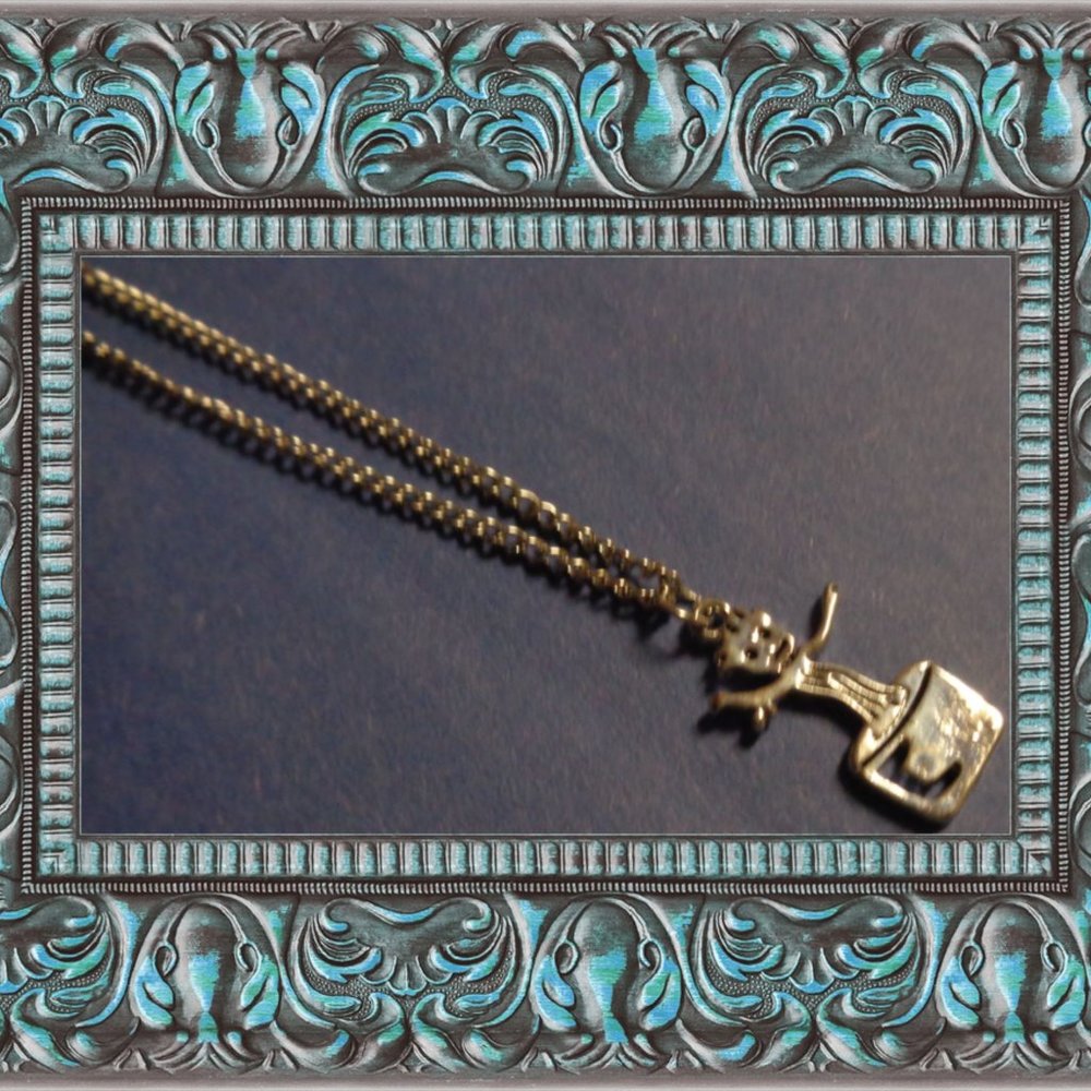 Dancing Baby Groot Design Necklace Silver Tone